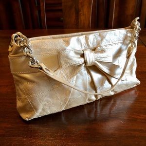 Roberta Gandolfi metallic leather handbag